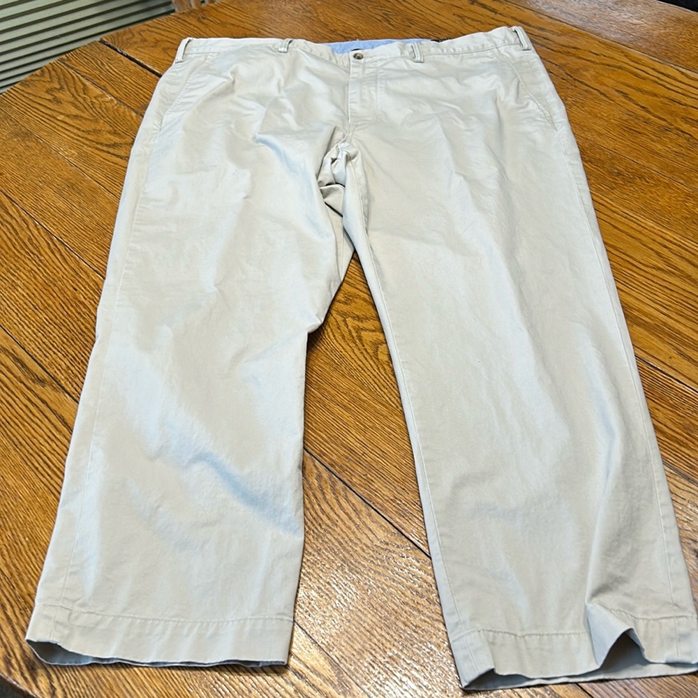 Polo by Ralph Lauren chino flat front slacks. Size 42x30.  Stretch Straight Fit.
